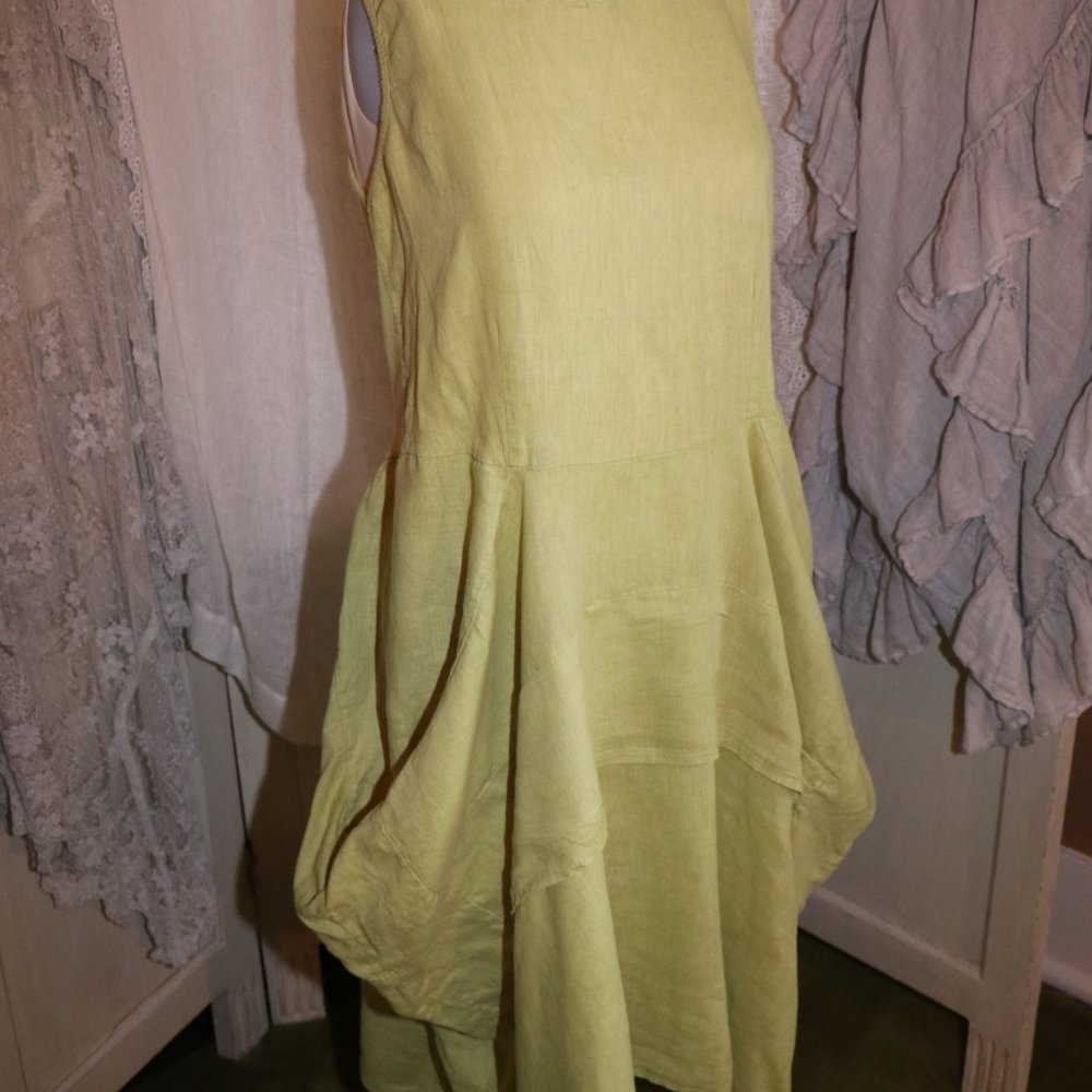 Fit and Flare linen cotton dress
